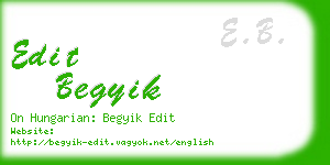 edit begyik business card